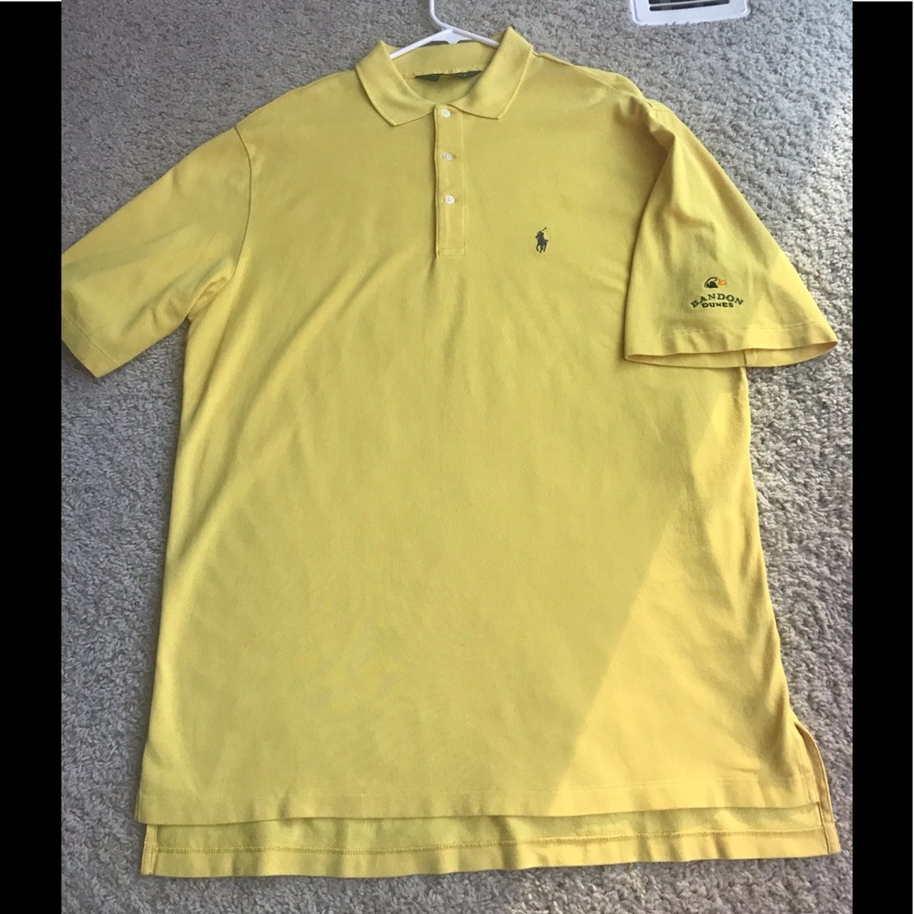 Ralph Lauren Polo Golf Yellow Shirt Bandon Dunes